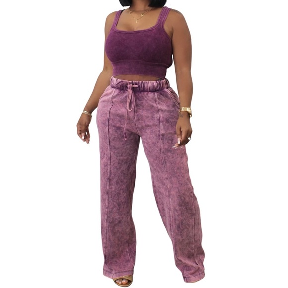 Zenana Outfitters Purple Pantsuit - Picture 1 of 2